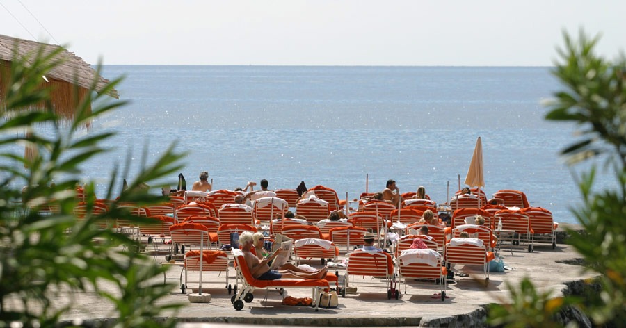 beach club at Il San Pietro di Positano